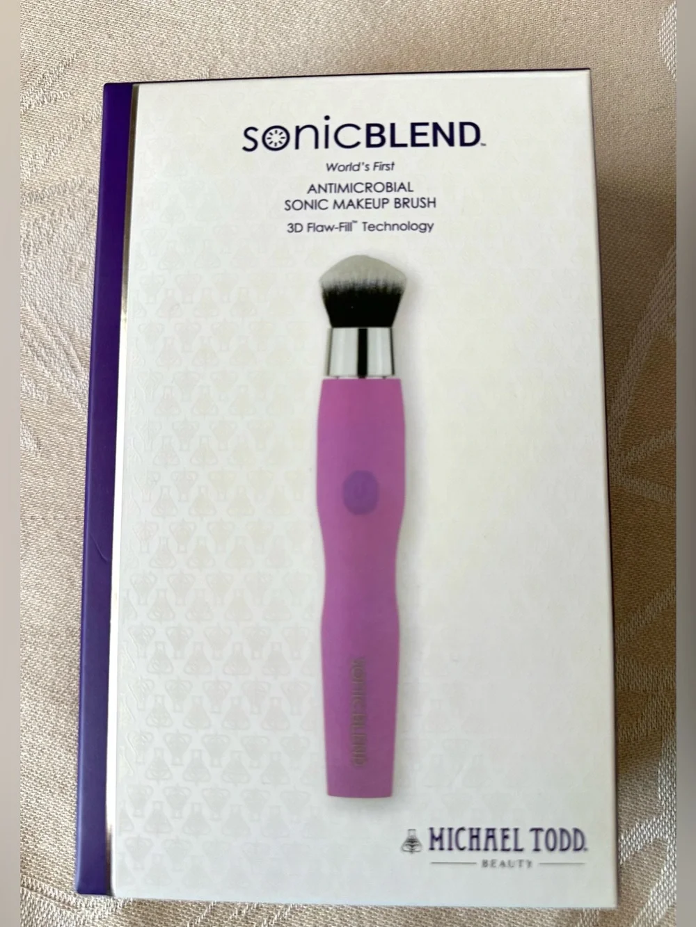 Michael Todd SONICBLEND Sonic Makeup Brush Pink NEW Tested Complete Box